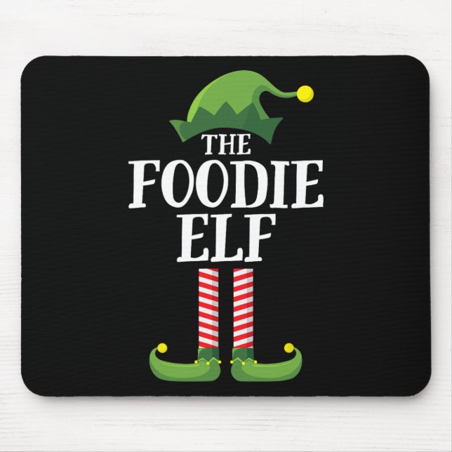 Foodie Elf Matching Family Group Christmas Party 1 Mouse Pad (Front)