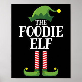 Foodie Elf Matching Family Group Christmas Party 1 Poster