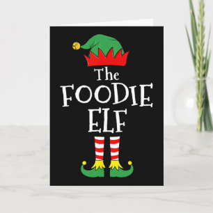 Foodie Elf Matching Family Group Christmas Party  Card