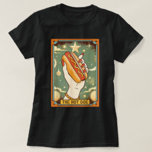 Foodie Food The Hot Dog Tarot Card T-Shirt