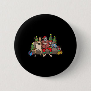 Foodie Gifts Food Coma Funny Christmas Pun Santa C 6 Cm Round Badge