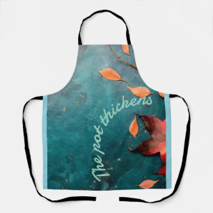 Foodie kitchen Apron by Sommer Hamilton