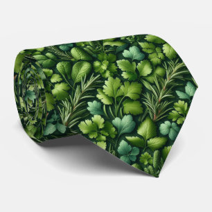 Foodie Kitchen Neck Tie Fresh Garden Herbs