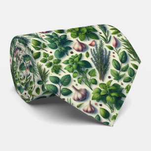 Foodie Kitchen Neck Tie Fresh Garden Herbs