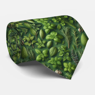 Foodie Kitchen Neck Tie Fresh Garden Herbs