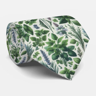 Foodie Kitchen Neck Tie Fresh Garden Herbs
