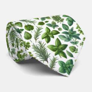 Foodie Kitchen Neck Tie Fresh Garden Herbs