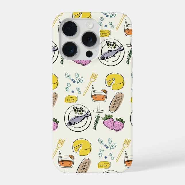   Foodie Minimalist iPhone Case (Back)