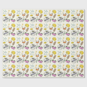 Foodie Minimalist Wrapping Paper