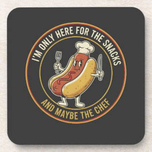 Foodie Quote Design - Sala and Chef Humour Gift Coaster