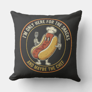 Foodie Quote Design - Sala and Chef Humour Gift Cushion