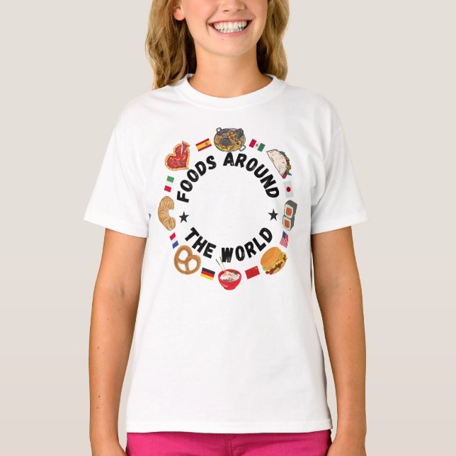 Foods around the world T-Shirt (Front)
