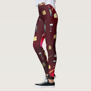 Foods Delight Cranberry Lights Leggings