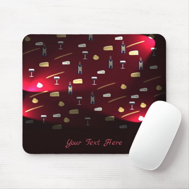 Foods Delight Cranberry Lights Mouse Pad (With Mouse)