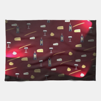 Foods Delight Cranberry Lights Tea Towel