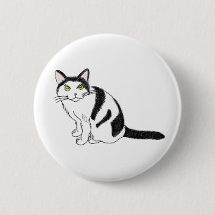 FooFooCat: Sassy Frisky Fluffy Kitty 6 Cm Round Badge