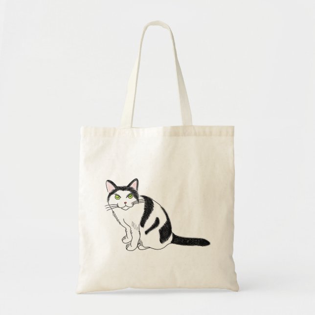 FooFooCat: Sassy Frisky Fluffy Kitty Tote Bag (Front)