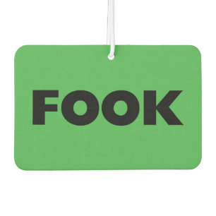 Fook black green car air freshener