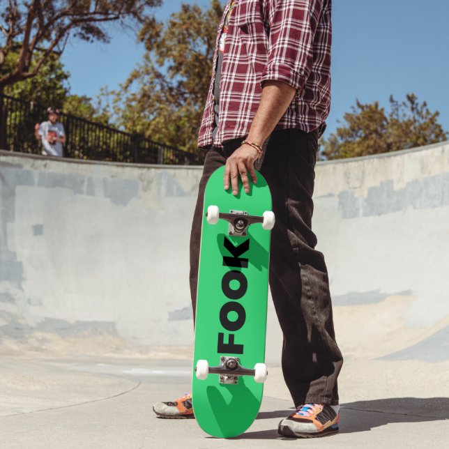 Fook black green skateboard (Outdoor 2)