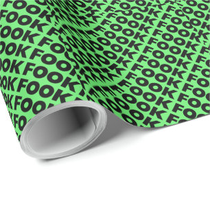 Fook black matte wrapping paper