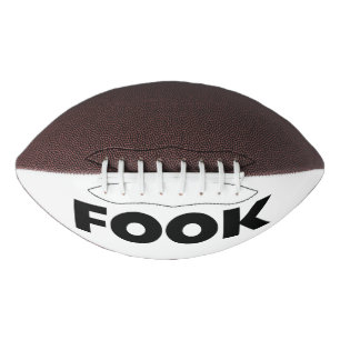 Fook black on white football