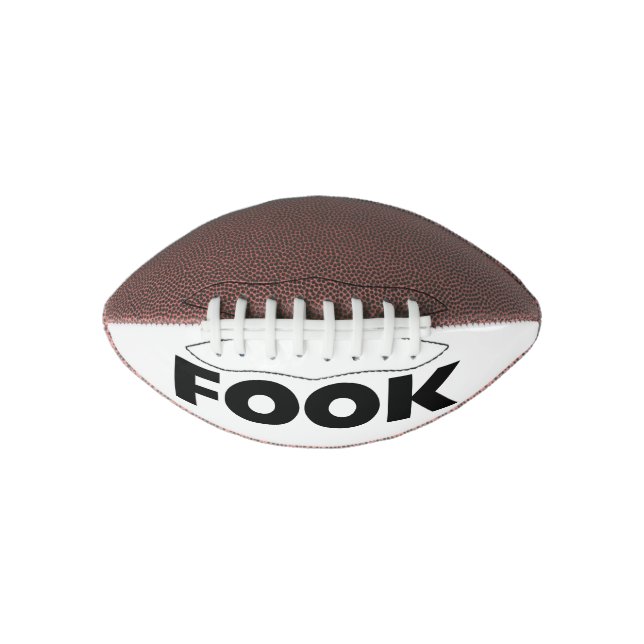 Fook black on white mini football (Front)