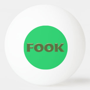 Fook green 1-star ping pong ball