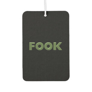 Fook green black car air freshener
