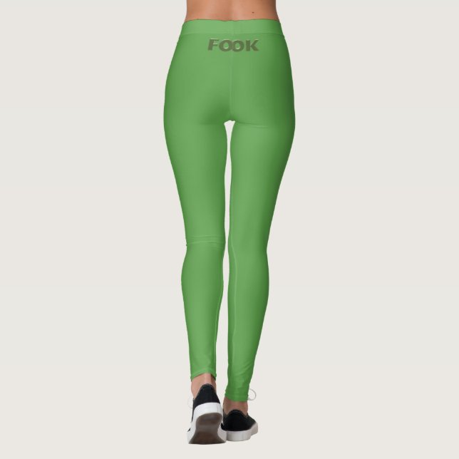 Fook green leggings (Back)