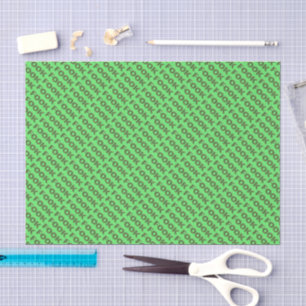 Fook green tissue paper