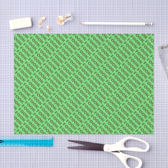 Fook green tissue paper (Craft)