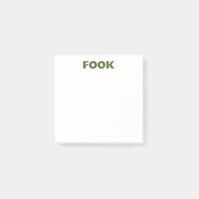 Fook white note pads (Front)
