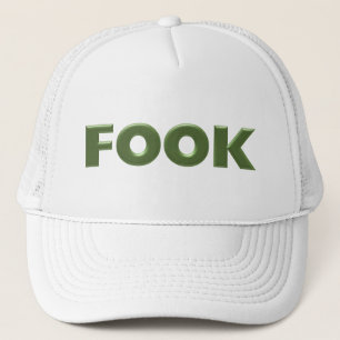 Fook white trucker hat