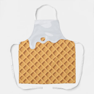Fool-the-eye Dripping Vanilla Ice Cream Cone Apron