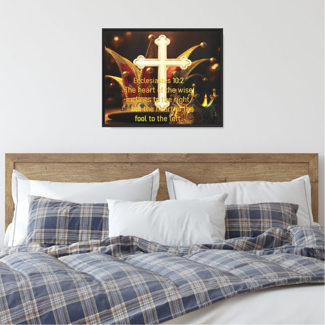 Fool vs Wise Canvas Print (Insitu (Bedroom))