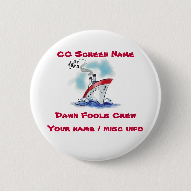 Fools Button - can customise (Front)