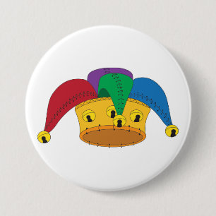 Fool's Cap 7.5 Cm Round Badge