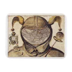 Fool's Cap World Map Magnet