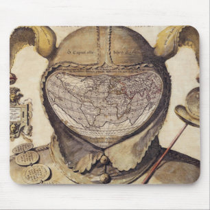 Fool's Cap World Map Mouse Pad