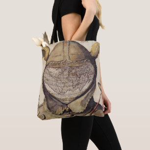 Fool's Cap World Map Tote Bag