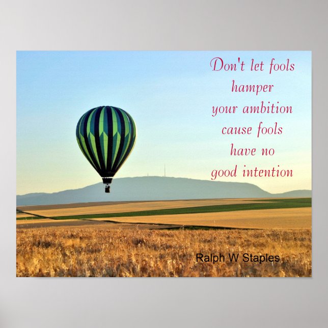 Fools have no good intention poster (Front)