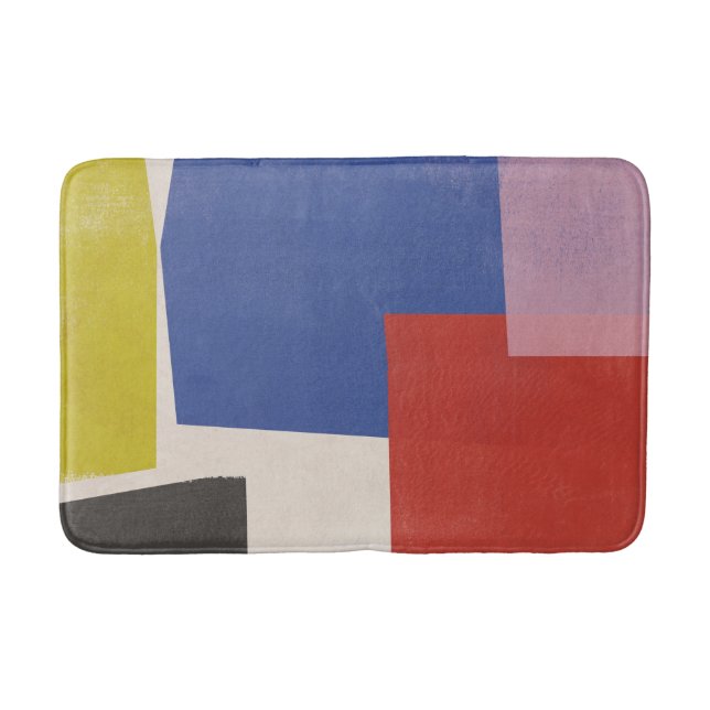 Foolscap - Modern Colorblocks Bath Mat (Front)