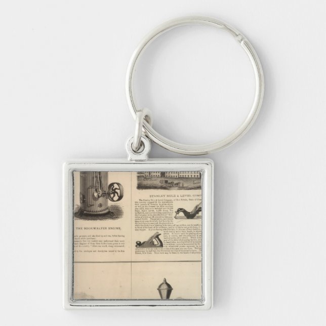 Foos and Jane Stanley Rule and Level Key Ring (Front)