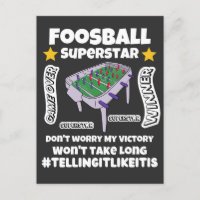 Foosball superstar victory wont take long