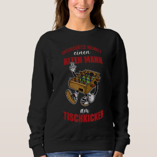 Foosball Table Soccer Gamer Pub 3 Sweatshirt