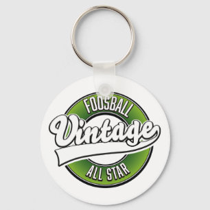 Foosball vintage all star logo key ring