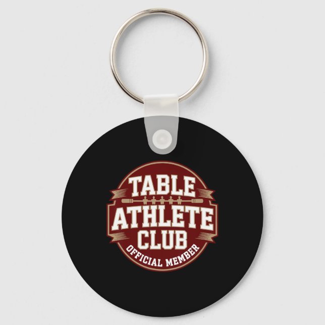 Foosll Table Soccer Table Athlete Foosll Player  Key Ring (Front)