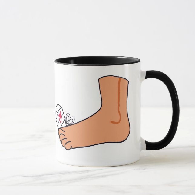 Foot-2 Broken Toe Mug (Right)