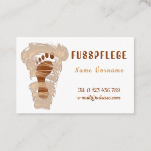 foot care business card