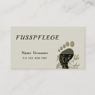 foot care business card